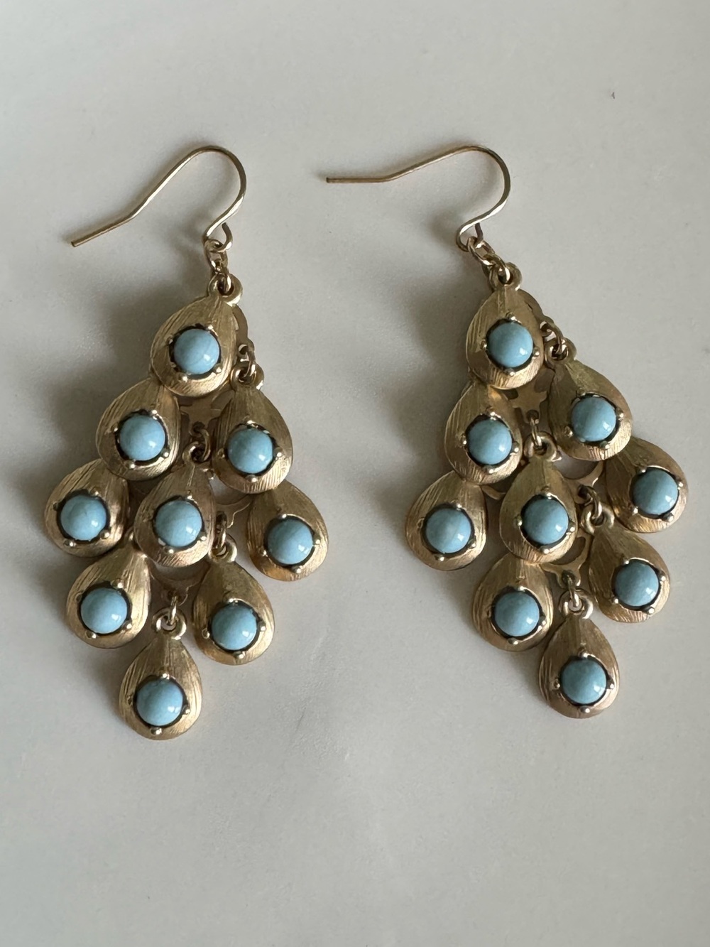 Retired * Premier Designs Frivolous - Blue Lucite Dangle Chandelier Hook